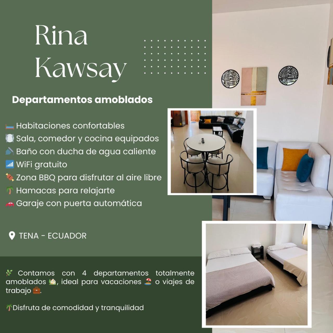 Rinakawsay - Viveviajando Apartamento Amoblado En Тена Екстер'єр фото